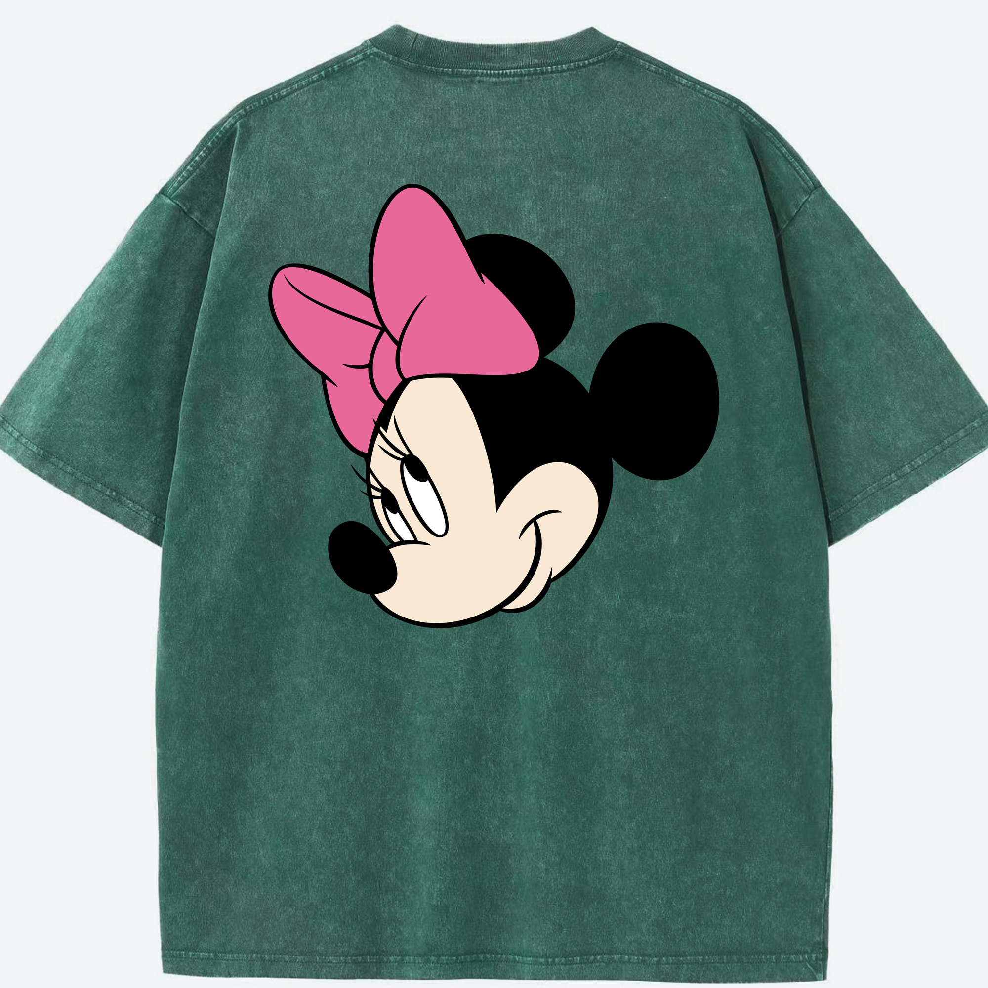 （画像用） ミッキーマウス Mickey Mouse 綿100% ヴィンテージ風 半袖Tシャツ（背面プリント）